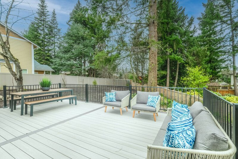outdoor living space with furniture